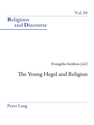 cover image of The Young Hegel and Religion